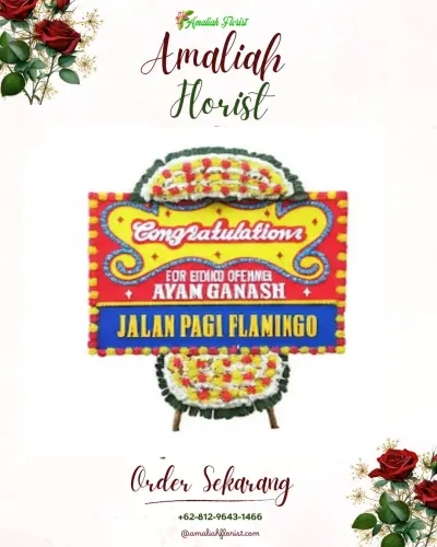Bunga Papan Congratulation di Karangmoncol